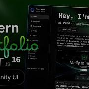 Build A Modern Developer Portfolio Website Using Next Js 16 Dashboard UI Animations EmailJS