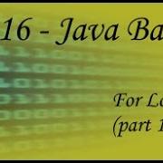 Java Basics 16 For Loops