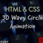 HTML CSS Wavy Circle Animation Effect Learn And Code