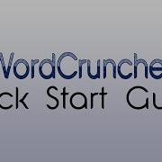WordCruncher Quick Start Guide