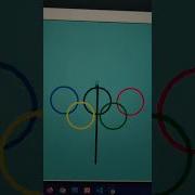 Olympics Logo With Indian Flag Using Python Turtle Graphics Pythonturtle Youtubeshorts
