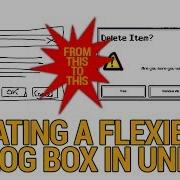 Flexible Dialog Box In Unity