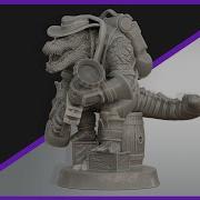 Gator Gix Cragmaw Lizardfolk Smuggler Blender Sculpting Timelapse From Start To Finish