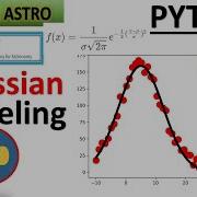 Астропия Подгонка одномерной гауссовой модели к диаграмме рассеяния Matplotlib Numpy По