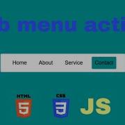 How To Make Tab Menu Active Using Html Css And Javascript CODEWEB