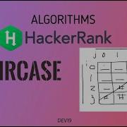 7 Staircase Pattern Printing Hackerrank Algorithms Solution