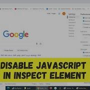 How To Disable JavaScript In Inspect Element In Google Chrome