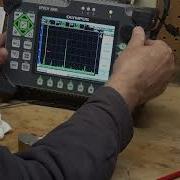 UT Angle Beam Calibration Using DSC Block 1