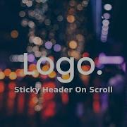 Animated Fullscreen Sticky Header Using HTML CSS JavaScript JQuery On Scroll