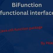 08 BiFunction Functional Interface Java Util Function Package Java8
