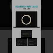 Mesmerizing Aurora Ring Loader HTML CSS Animation Coding Webdesign Uidesign