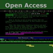 MS DOS Open Access