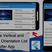 Adaptive Vertical And Horizontal Orientation List Flutter App