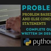 Problem 17 If Elif And Else Problems In Python Pythonproblems Problemsinpython Python