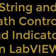 String And Path Controls And Indicators In LabVIEW
