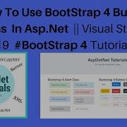 How To Use Bootstrap 4 Button Class In Asp Net Visual Studio 2019 Bootstrap 4 Tutorials 3