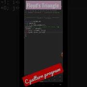 C Pattern Program To Print Floyd S Triangle Short Shorts Programming Pattern Program Question