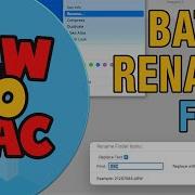 Batch Rename Files In MacOS