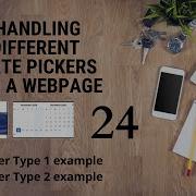 How To Handle Different Date Pickers On A Webpages WebDriver Selenium Automation Selenium Java