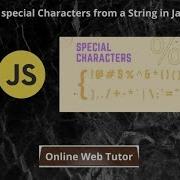 Remove Special Characters From A String In JavaScript Article Demo 13 Online Web Tutor