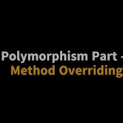 Java Tutorial For Beginners Method Overriding In Java Runtime Polymorphism In Java