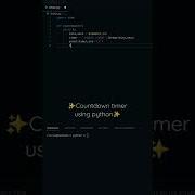 Simple Countdown Timer Using Python Python Programming Developer