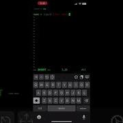 I Tried Coding Python In ISH Shell Just To Print My Name On IPhone 13Pro