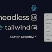 Headless UI создайте выпадающее меню в React с использованием HeadlessUI и Tailwind CSS