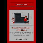 Best Python IDEs And Code Editors For Beginners Advanced Programmers In 2021 Studyber Com