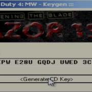 Call Of Duty 4 Modern Warfare CD KEY Free Keygen