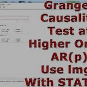 Granger Causality Test At Higher Order ARp Use Lmgc With STATA 19