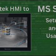 Weintek HMI To MS SQL Setup And Usage EasyBuilder Pro