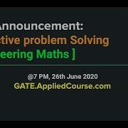 LIVE On 26th June Problem Solving Session In Engineering Math