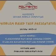 DFP50123 SECURE MOBILE COMPUTING PBT PRESENTATION
