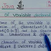 Rules Of Variable Declaration In Java Learn Coding