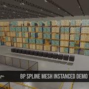 Spline Mesh Instanced DEMO V1 0