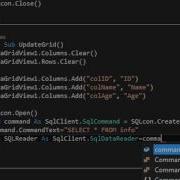 VB 2015 SELECT UPDATE INSERT с использованием SQL Server
