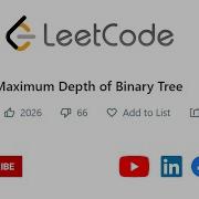 104 Maximum Depth Of Binary Tree Java Leetcode