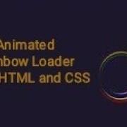 Animated Rainbow Loader Using Html And Css