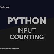 Python Challenge Counting Input Count Numbers And Letters