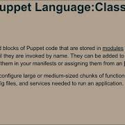 3 1 Puppet Manifest Puppet DSL Language