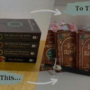 REBINDING The Lord Of The Rings And The Hobbit Into LEATHER Bound Books DIY Bookbinding