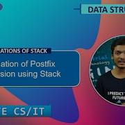 Evaluation Of Postfix Expression Using Stack Stack Applications Data Structures