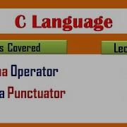 What Is Comma Operator In C Lecture 10 Comma Operator In C