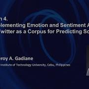 P1 Implementing Emotion And Sentiment Analysis Using Twitter As A Corpus For Predicting Social Media