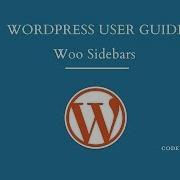 WordPress Widgets Woo Sidebars