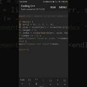 To Search An Element In An Array Using Linear Search Viral Coding Cpp Programming Linearsearch