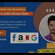 Coding Interview Questions Count Pairs With Given Sum Maang Interview Questions DSA