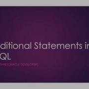 PL SQL Tutorials For Beginners IF THEN ELSE Conditions