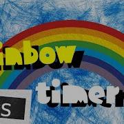 1 Minute Rainbow Clock Timer Colourful Sky Countdown